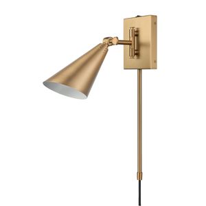 Whitmire 10.25'' High 1-Light Plug-In/Hardwire Sconce - Brushed Gold 2