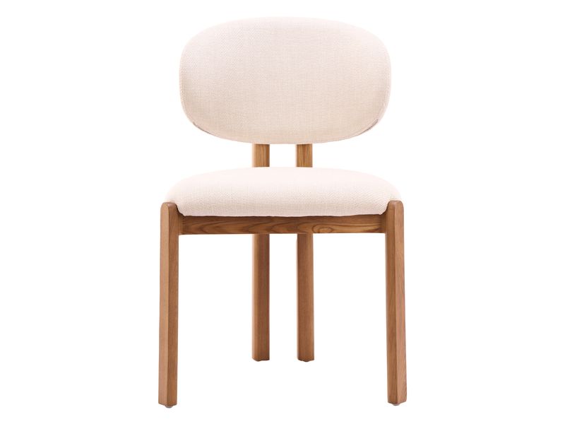 Rosetta Dining Chair Beige & Walnut 4
