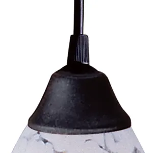 Classico 5'' Wide 1-Light Mini Pendant - Dark Rust with Snow White Glass 3