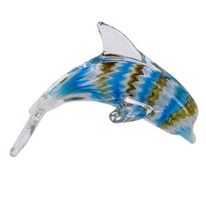 5" AQUA/SAND GLASS DOLPHIN 210 G 1