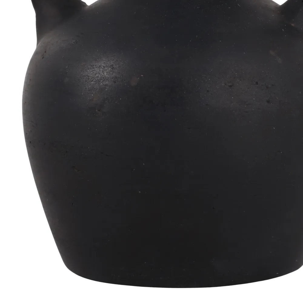 FARLEYBEACH BLACK VASE 6 (IN)