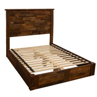 Barnwood Americana Platform Bed - Cal King