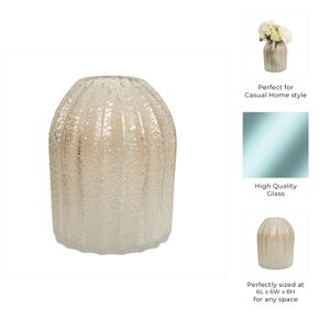 SYLVANMILL GOLD GLASS VASE 8 (IN) 10