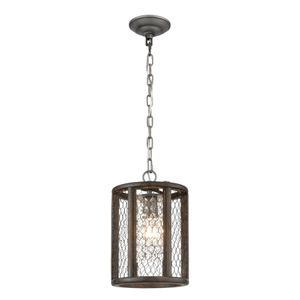 Renaissance Invention 8'' Wide 1-Light Mini Pendant - Weathered Zinc 1