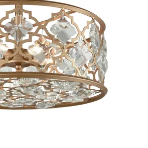 Armand 17'' Wide 4-Light Semi Flush Mount - Matte Gold 4