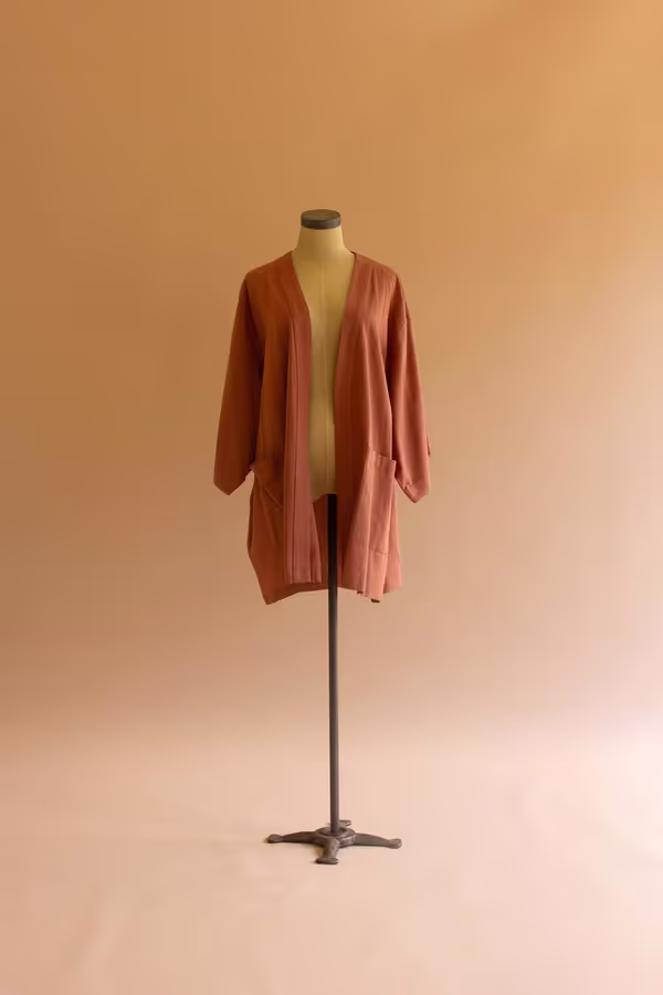 Short Kimono with Front Pockets - Sienna