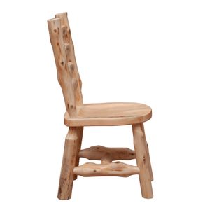 Cedar Ladder-back Log Side Chair - Coffee 4
