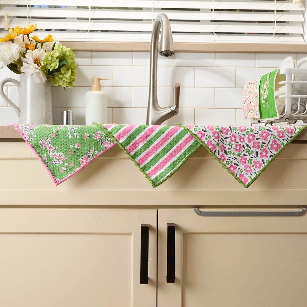 Petals & Paws blu Eco Dish Cloth (Set of 3)