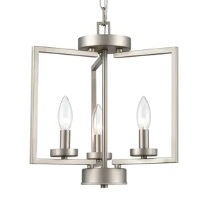 West End 14.5'' Wide 3-Light Chandelier - Brushed Nickel 4