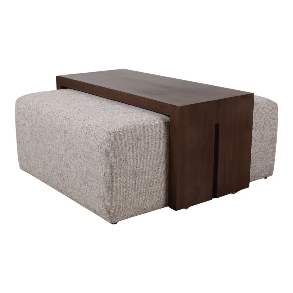 DRYDENFORD IVORY OTTOMAN 17 (IN)