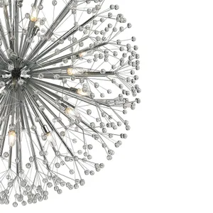 Dandelion 36'' Wide 19-Light Chandelier - Polished Chrome 4