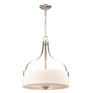 Market Square 18'' Wide 3-Light Pendant - Brushed Nickel 1