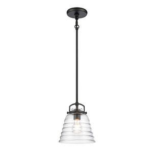 Current 8'' Wide 1-Light Mini Pendant - Matte Black 1