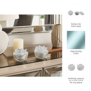 BAIRDCROSS SET OF 2 CLEAR BOXES 4 (IN) 10