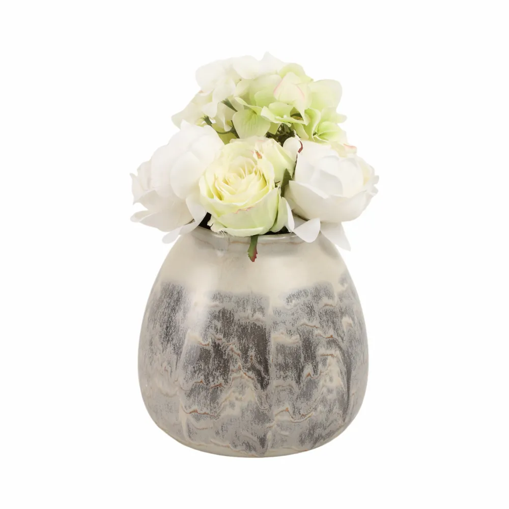 HAWLEYGROVE GRAY VASE 8 (IN)