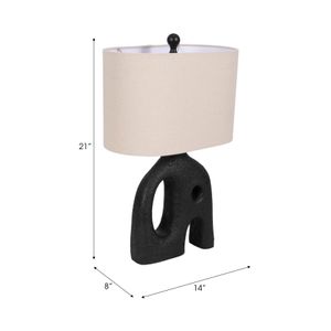 CORWINSIDE BLACK LAMP 21 (IN) 8