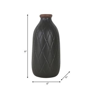 EMMONSFORD BLACK VASE 9 (IN) 10