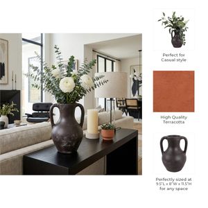 SHERMANCLIFF BROWN VASE 12 (IN) 10