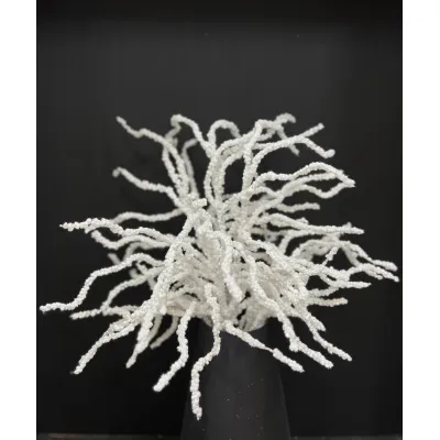 White Coral Christmas Spray 30in
