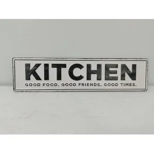 Kitchen Metal Sign 16x4in 1