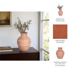CLAYTONWORTH RED VASE 14 (IN) 10