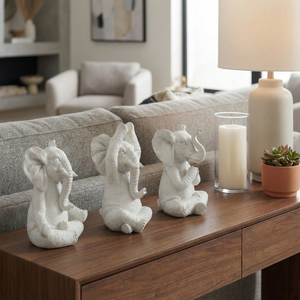 YATESWORTH SET OF 3 WHITE DECOR 8 (IN) 11
