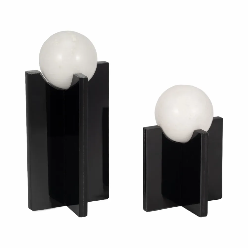 RYELAKE SET OF 2 BLACK DECOR 13 (IN)