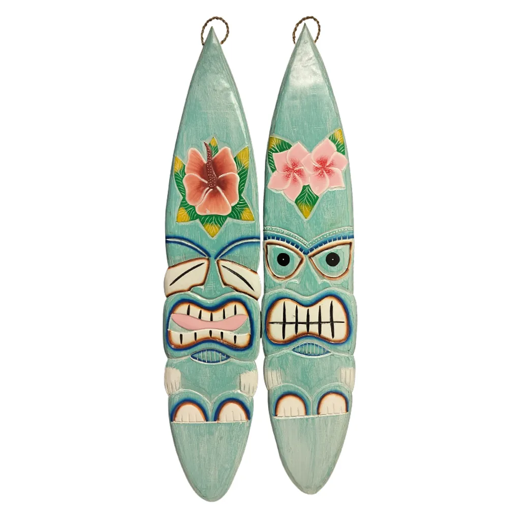 39" BLUE TIKI SURFBOARD 2-ASST