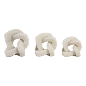 PEYTONHAM SET OF 3 WHITE DECOR 6 (IN) 6