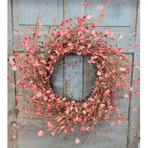 Coral Bloom Wreath 1