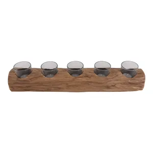 LUKEHAVEN BROWN TEALIGHT HOLDER 5 (IN) 5