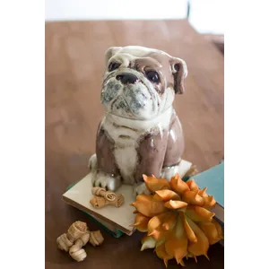 Ceramic Bulldog Canister 2