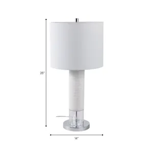 JANELAKE WHITE LAMP 28 (IN) 7
