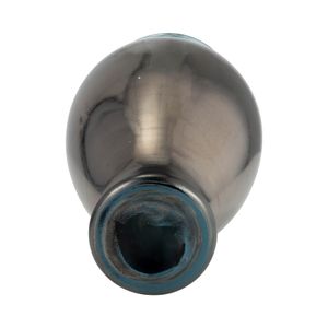 KNOXWICK BLUE GLASS VASE 12 (IN) 7