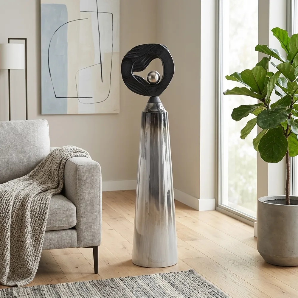 BRAESIDE SILVER GLASS VASE 42 (IN)