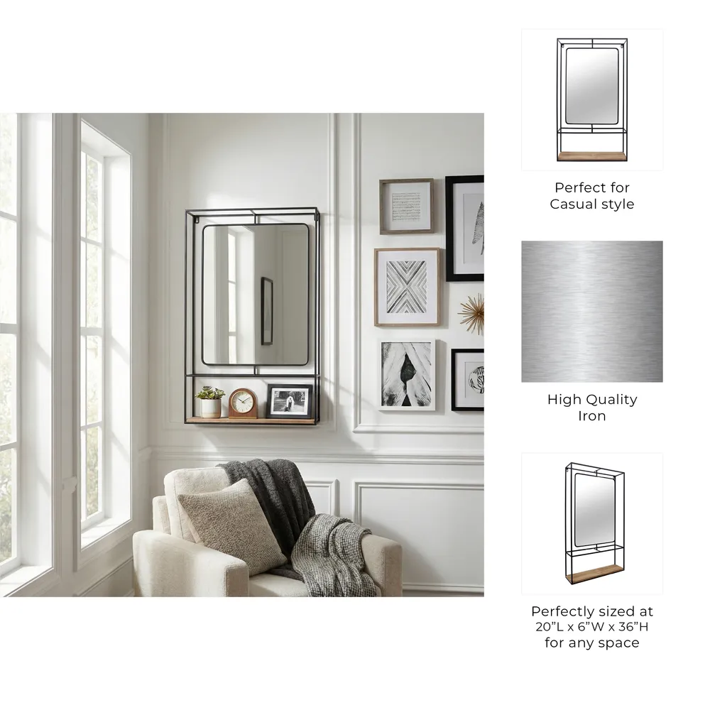 RAYMONDWELL BROWN WALL SHELF 36 (IN)