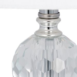 AMBERFIELD SET OF 2 SILVER LAMPS 19 (IN) 4