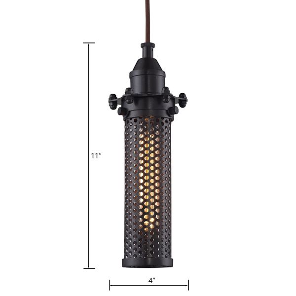 Fulton 4'' Wide 1-Light Mini Pendant - Oil Rubbed Bronze