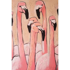 Framed Flamingo Painting 4