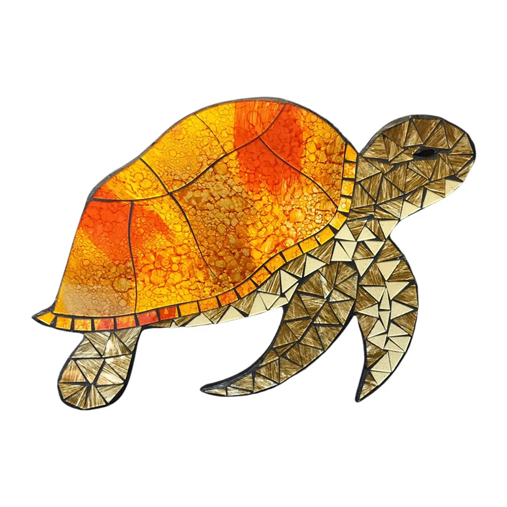 16" BROWN MOSAIC TURTLE