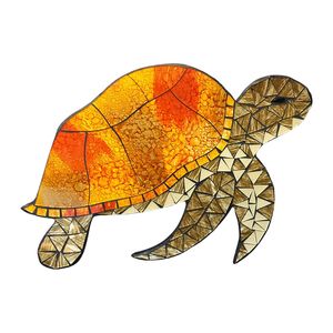 16" BROWN MOSAIC TURTLE 1