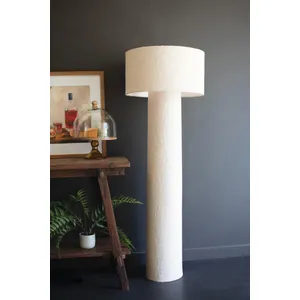 Boucle Fabric Floor Lamp with Shade 1