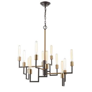 Congruency 29'' Wide 12-Light Chandelier - Oil Rubbed Bronze 1