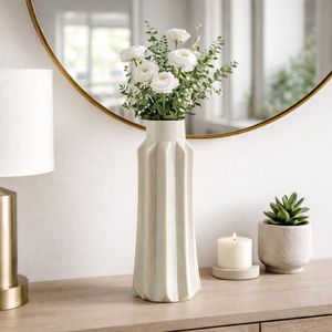 BAKERHAVEN TAUPE VASE 19 (IN) 2
