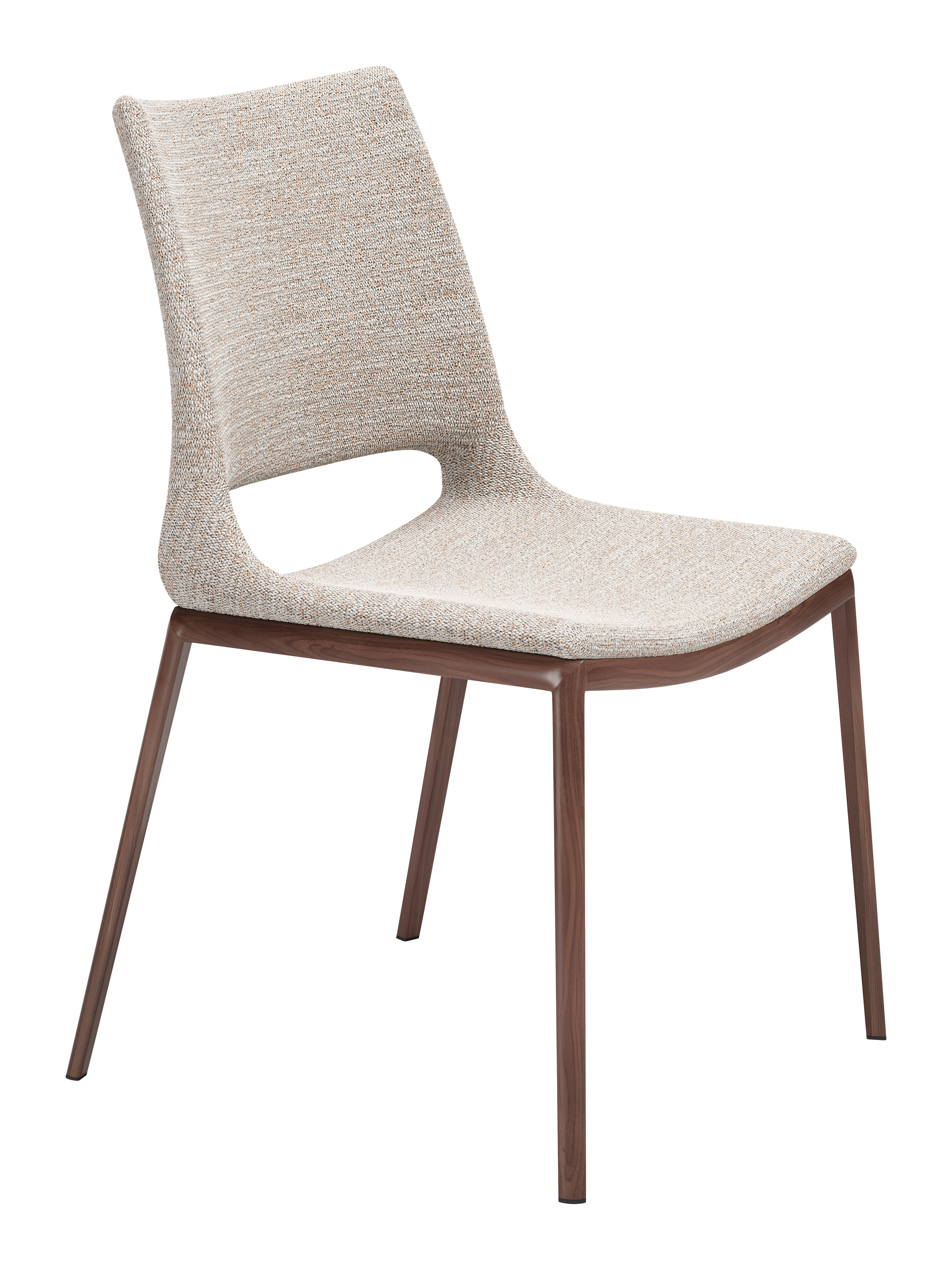 101282 - Ace Dining Chair Brown & Walnut