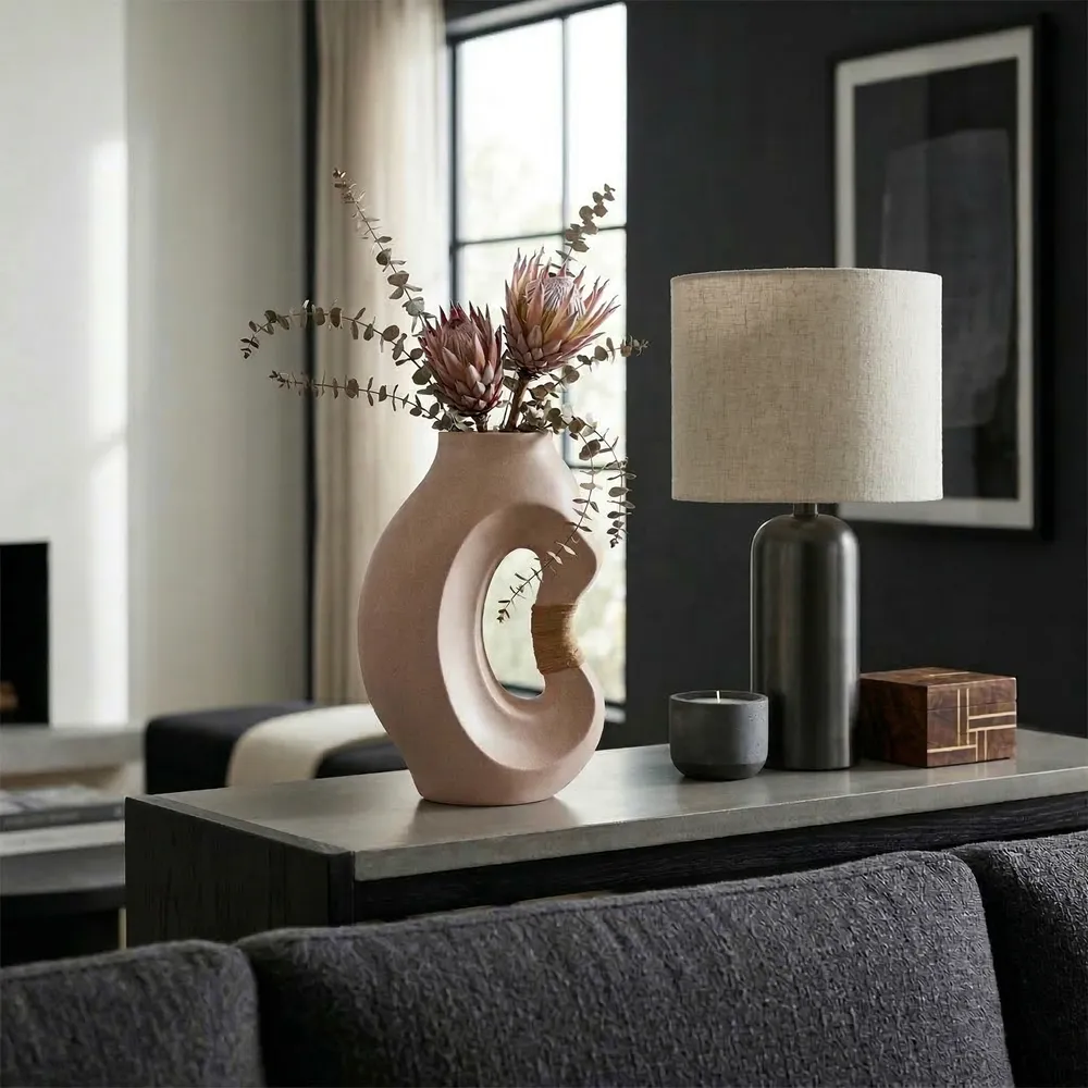 FINTONMOOR TAN VASE 16 (IN)
