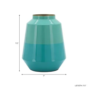 HELENAGROVE GREEN VASE 12 (IN) 7