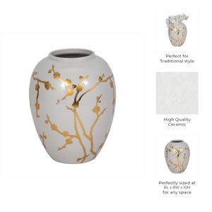 SAGESHAW WHITE CHINOISERIE 11 (IN) 10