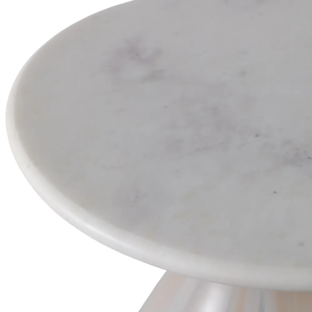 ENOCHHAM WHITE TABLE 19 (IN)