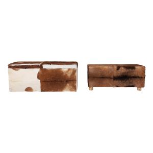 NOLANMOOR SET OF 2 IVORY BENCHES 21 (IN) 1